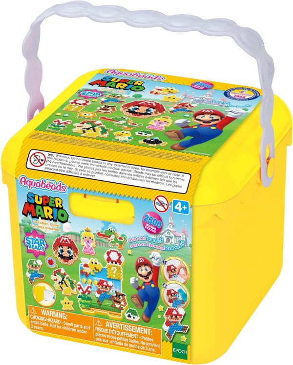 Conjunto de Artes - Super Mario - Creation Cube - Aquabeads - Epoch