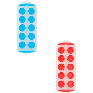 Forma de Gelo 10 Cubos Plástico E Borracha Sortida 29x11,5x5cm LM2517INO/ LM2517 - honeyhome