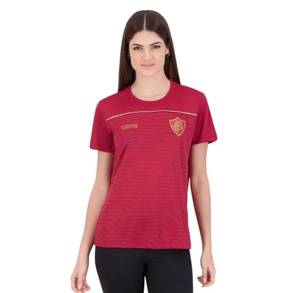 Camisa Feminina Fluminense Braziline Fulgor Vermelho M (MP)