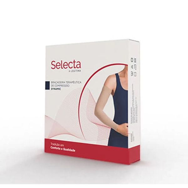 Braçadeira Selecta Dynamic C/Ombro e liga 30-40mmhg Cor: Bege Tam: M