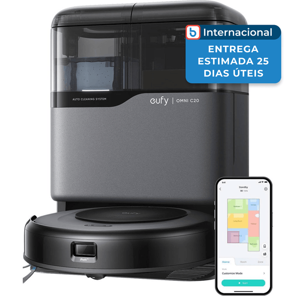 Robô Eufy C20 Aspirador 7000Pa Preto A-MBI