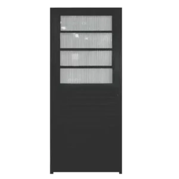 Porta Basculante Alumínio Preto 2.10 X 0.80 Lado Esquerdo - Ptord2236e - Hale