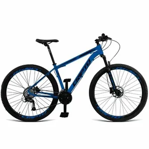 Bicicleta Cripto Mountain Bike Aro 29 Quadro Alumínio 24 Marchas Freio a Disco Hidráulico Azul Hunter Preto Cripto Bikes Bicicleta Cripto Mountain Bike Aro 29 Alumínio 24 Marchas Azul Hunter Preto Cripto Bikes