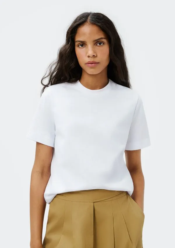 Camiseta Feminina Manga Curta Super Cotton - Branco M