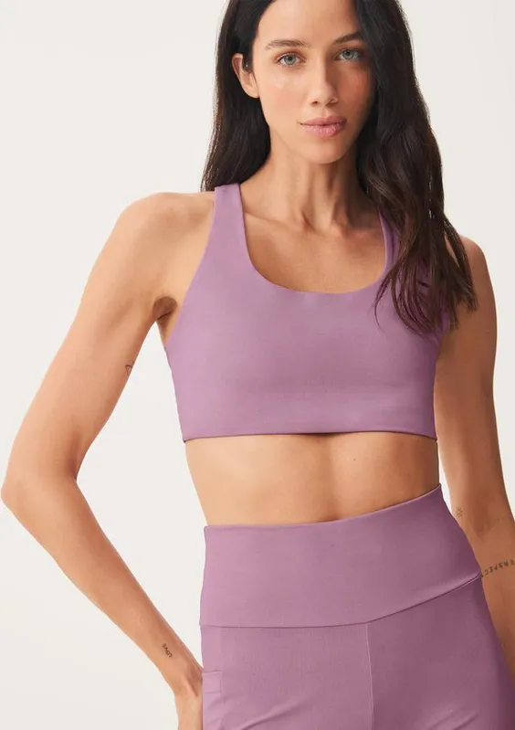 Top Esportivo Hero Com Fio Lycra® - Roxo XP