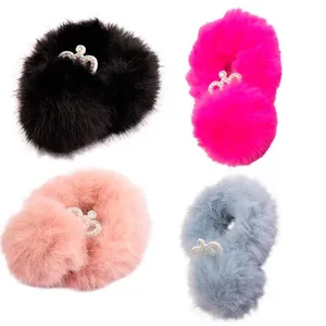 Elástico para Cabelo Fofo com Coroa Poliéster e Vidro Sortido 6x6x5cm LM2828 - honeyhome