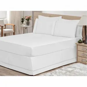 Saia para Box Casal Queen 01 Peça Branco Bordados Ricardo sem variação