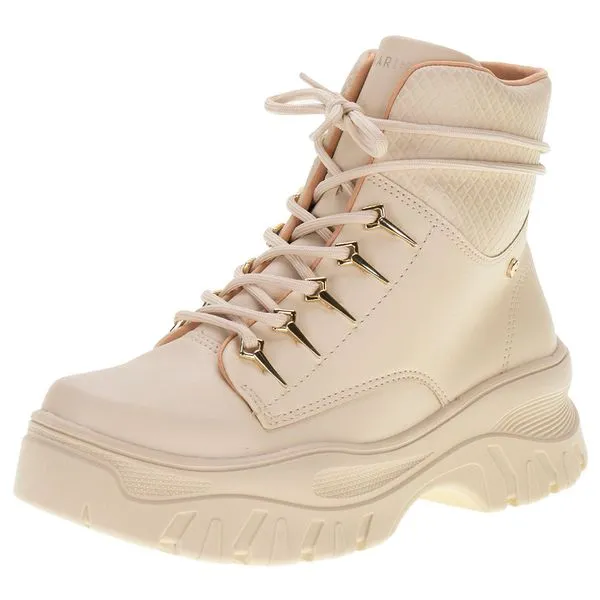 Bota Feminina Coturno Ramarim 2386131 BEGE 35