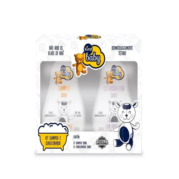 Kit Shampoo e Condicionador Kind Baby Suave 200ml cada