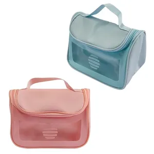 Necessaire Com Alça Sortida Plástico Pvc E Pu 22,5x16x13cm LM3887 - honeyhome