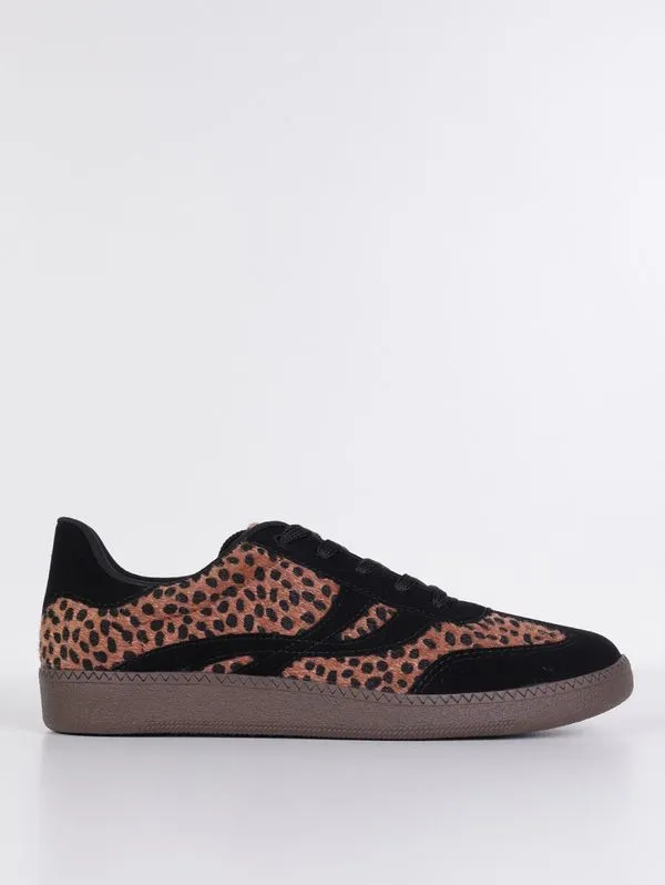 Tênis Animal Print Quiz Feminino PRETO/MARROM 34