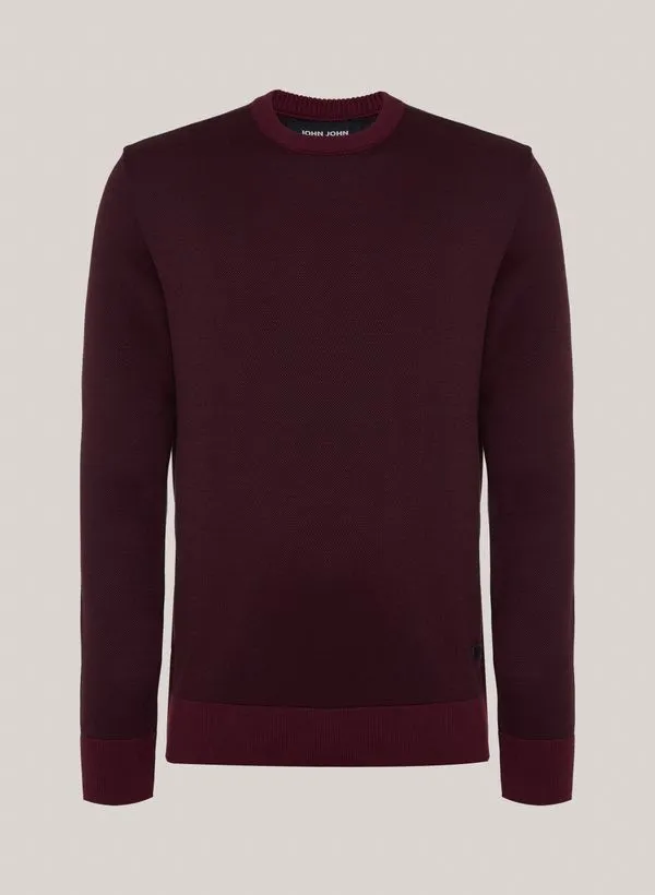 Suéter Tricot Reto Smooth Red John John Masculino GG