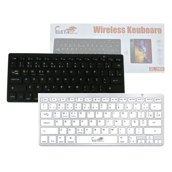Teclado Portátil Bluetooth Sem Fio