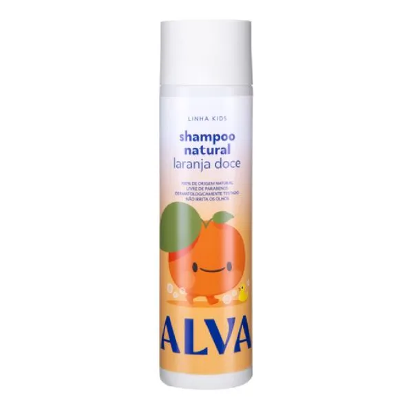 Shampoo Infantil Laranja Doce e Baunilha Alva 250ml