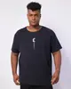 Camiseta Plus Size Masculina Texturizada Manga Curta Marinho G1