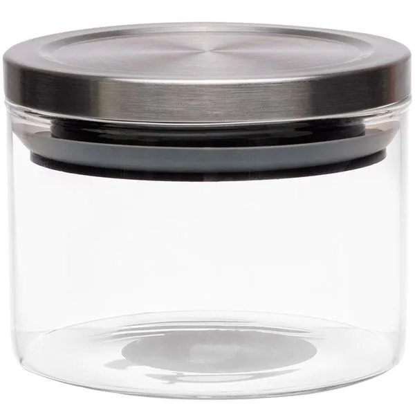 Pote Hermético Mimo Style 370ml Com Tampa Inox Transparente 6674