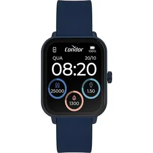 Smartwatch Unissex Condor Pulseira de Silicone Azul COSMART1AC/8A