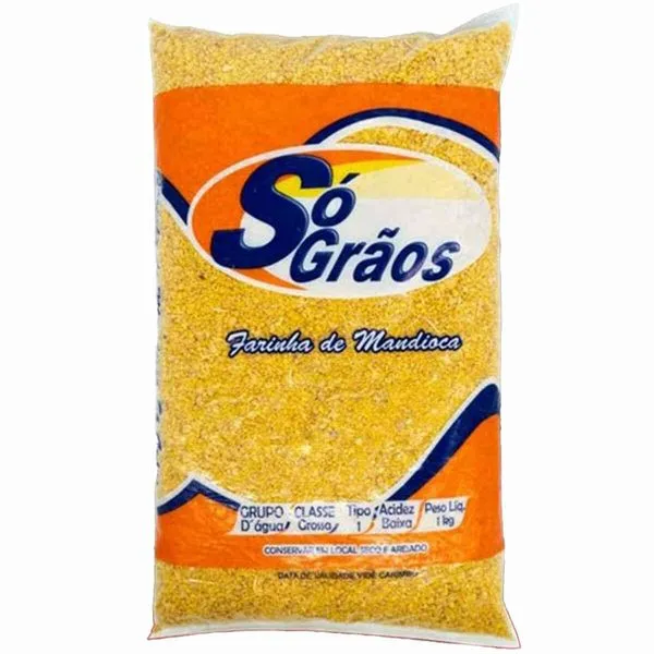 Farinha de Mandioca D´Água Só Grãos 1kg