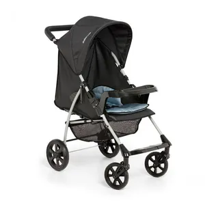 Carrinho de Bebê Romano 1035 Guarda-Chuva de 0 Meses Até 15kg Azul com Bandeja e Porta-Copos Galzerano Carrinho de Bebê Romano 1035 Guarda-Chuva de 0 Meses Até 15kg Azul Galzerano