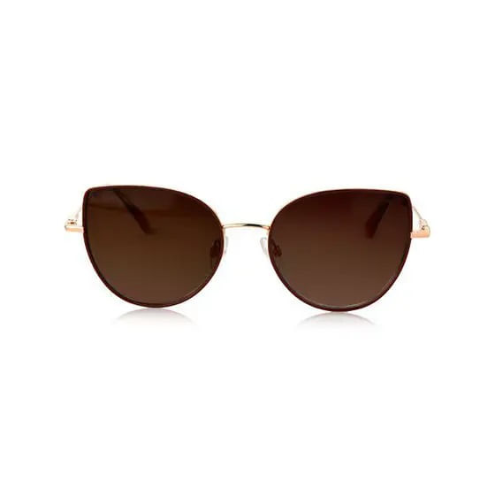 Óculos de Sol Feminino Hickmann HI3115 Gatinho Marrom
