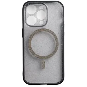 Capinha de Celular IPhone 14 Pro Glitter Bibi Cell Preto com Transparência (MP)