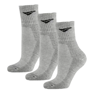Kit 3 Pares Meia Esportiva Cano Médio Penalty X T 33-38 - Cinza Único