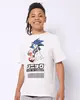 Camiseta Juvenil Algodão Texturizada Estampa Sonic Manga Curta Branca 10