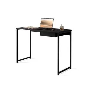 Escrivaninha Com Gaveta Mia 110 X 45 Klm Store Preto-Preto