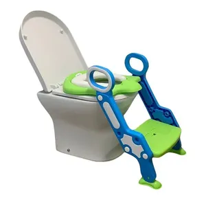 Assento Redutor Vaso Sanitário Com Degrau Verde Azul Love