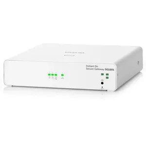 Gateway de Segurança de Rede HPE Aruba Instant On SG1004 4 Portas Gigabit Firewall 980 Mbps Preto Gateway HPE Aruba SG1004 4 Portas Gigabit Firewall 980 Mbps Preto