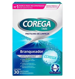 Corega Tabs Branqueador 30 pastilhas
