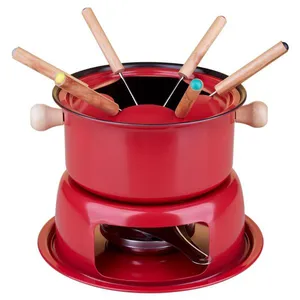 Aparelho de Fondue 11 Peças Cazza Vermelho