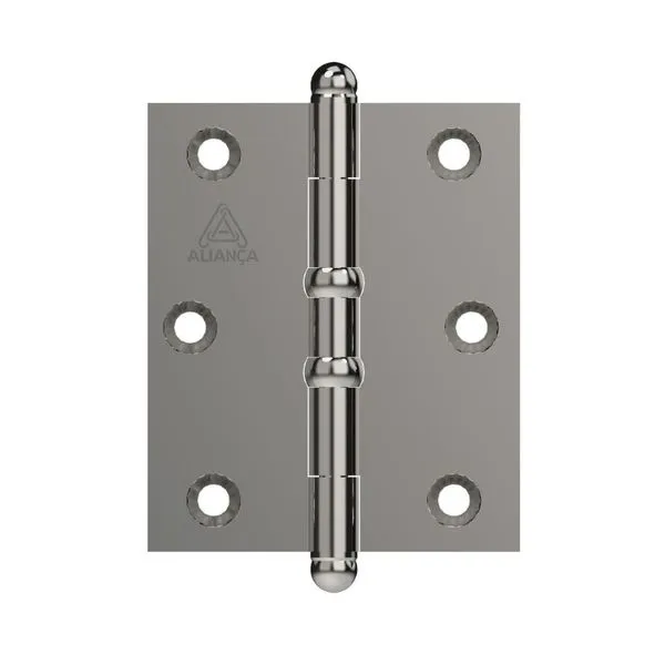 Dobradiça Pino Bola E Anel Aliança 3"x2.1/2" 81500A Niquelado (MP)