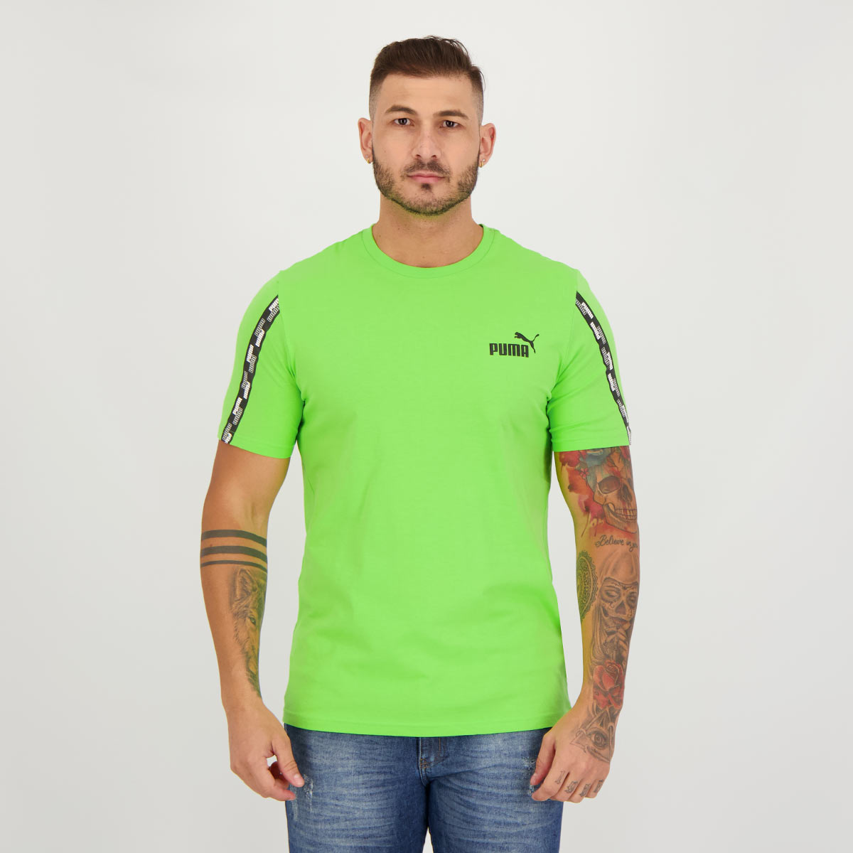 Camiseta Puma Power Tape Verde