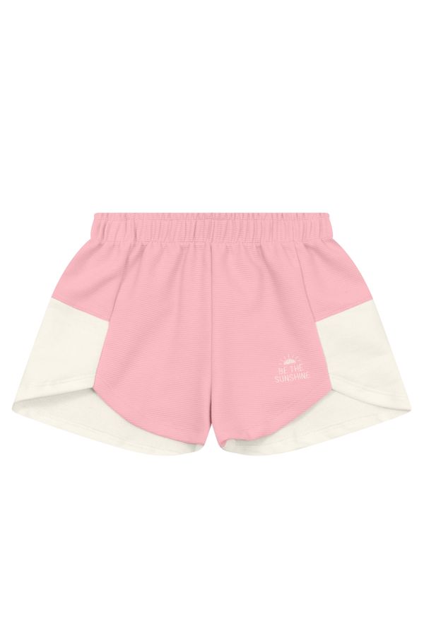 Shorts infantil menina em moletinho texturizado Brandili - 4