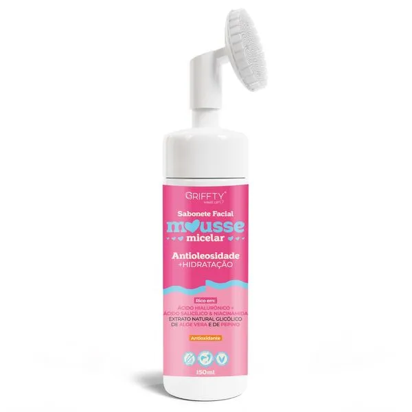 Sabonete Facial Griffty Mousse Micelar Antioleosidade 150ml