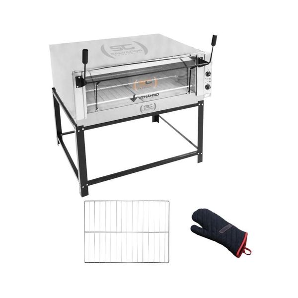 Forno Elétrico Industrial Venâncio Roma Feri110 Inox Elétrica com Grade e Luva Térmica Inox 220V Forno Elétrico Industrial Venâncio Roma Feri110 Inox Elétrica com Grade e Luva Térmica 220V