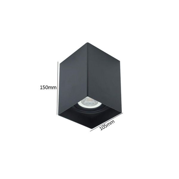 Spot De Sobrepor Nordecor Loch Par 20 E27 Quadrado Bivolt