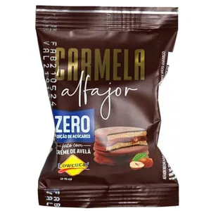 Alfajor Carmela Zero Adição de Açúcares Creme de Avelã 25g