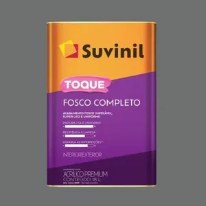 Tinta Premium Acrílica Fosco Toque Completo 18L Suvinil Tinta Premium Acrílica Toque Fosco Completo Granito Nobre 18L Suvinil