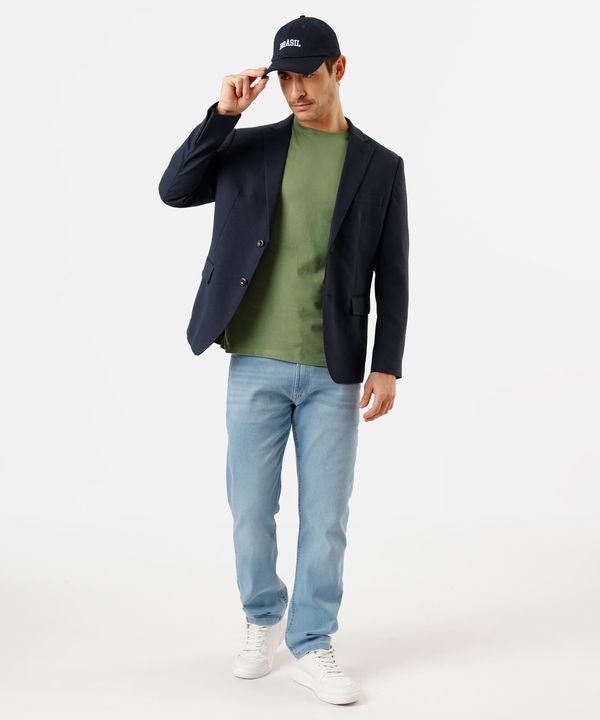 calça slim masculina jeans azul 42