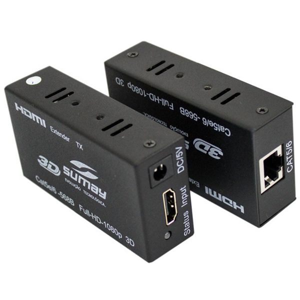 Extensor HDMI 1.4 via cabo UTP - 50M - Sumay - SM-EX50