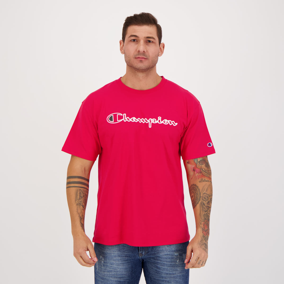 Camiseta Champion Contour Vermelha