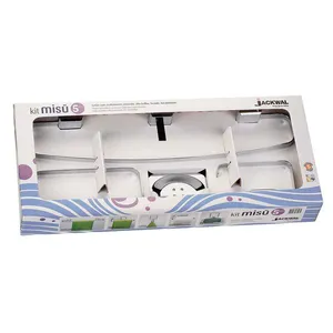 Kit de acessórios para banheiro com 5 peças Misu cromado Jackwal