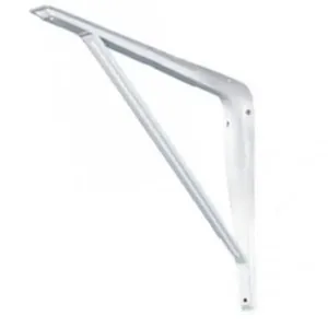 Cantoneira Branca Epóxi Com Reforço Mão Francesa 6" X 8" - 31 - Fercar Cantoneira Branca Epoxi Com Reforço - 31 - Fercar