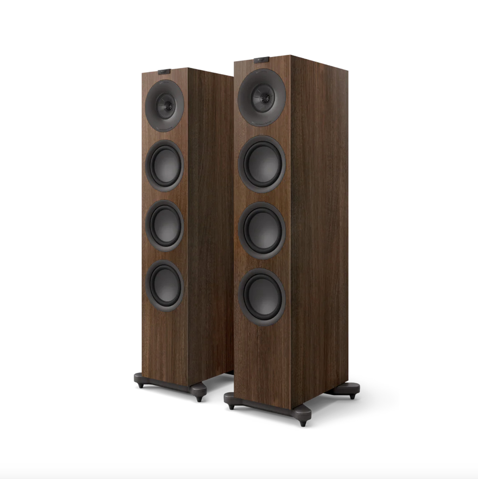 Caixa Torre KEF Q11 Meta - Alto-Falante Tower HiFi ( Walnut, Par)