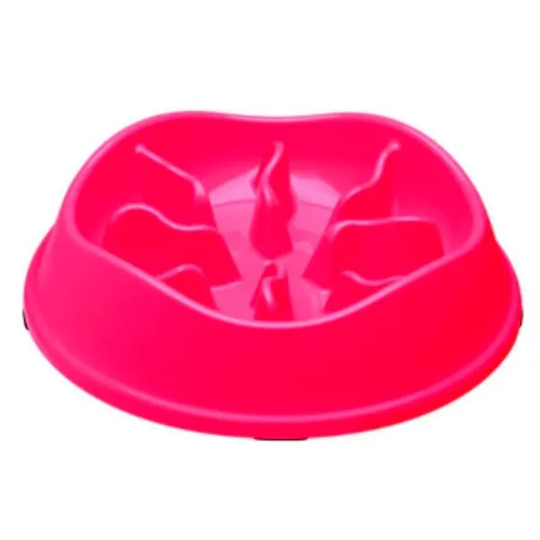 Comedouro Para Pets Lento Interativo Starkpet 550ml Pink Neon (MP)