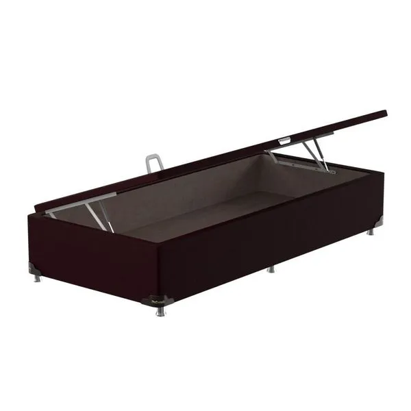 Box Baú Solteiro ProDormir Standard Tela Bordo