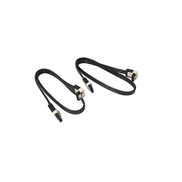 Cabo SATA (Dados) - 50cm c/ trava ASUS - Preto e Branco (pack com 2) - P/N 14001-00630600