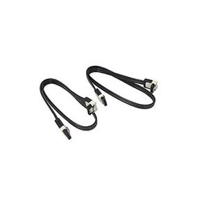 Cabo SATA (Dados) - 50cm c/ trava ASUS - Preto e Branco (pack com 2) - P/N 14001-00630600